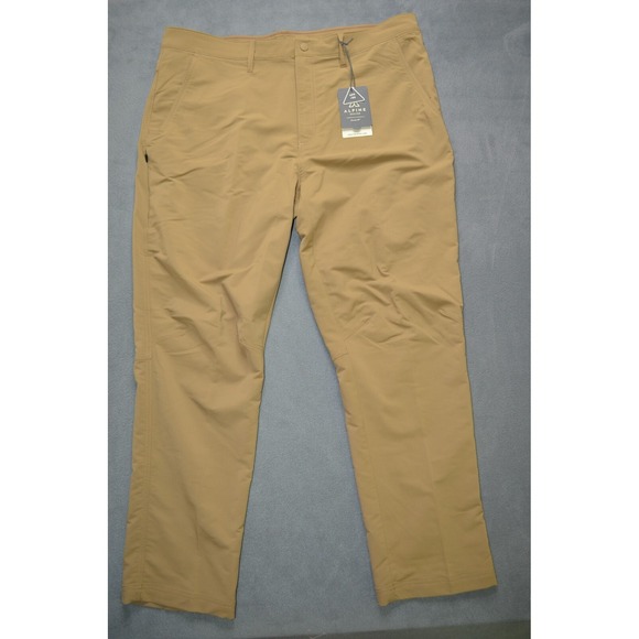 Alpine Design Mens Brown Modern Trail Head Tech Straight Fit‎ Hiking Pants 40x30 - Picture 1 of 12